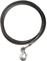 Warn 23678 Wire Rope Assembly 7/16 Inch Diameter x 100 Foot Length