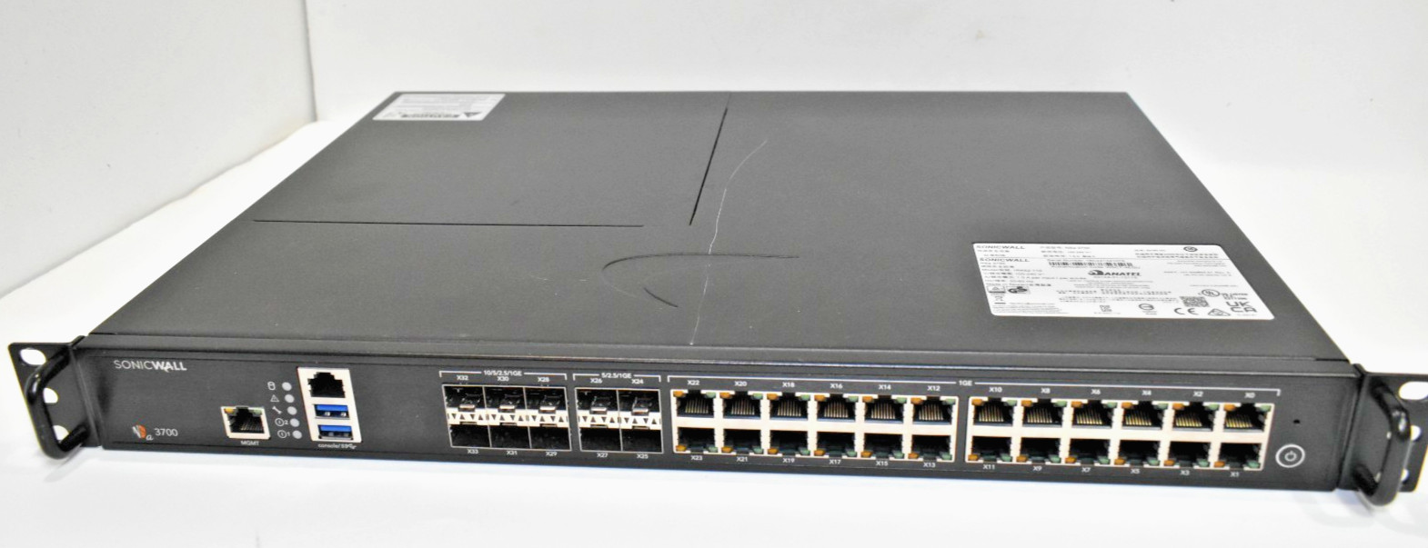 SonicWall NSA 3700 Network Security Firewall Appliance 24x1G |6x10GB| 4x5GB SFP+