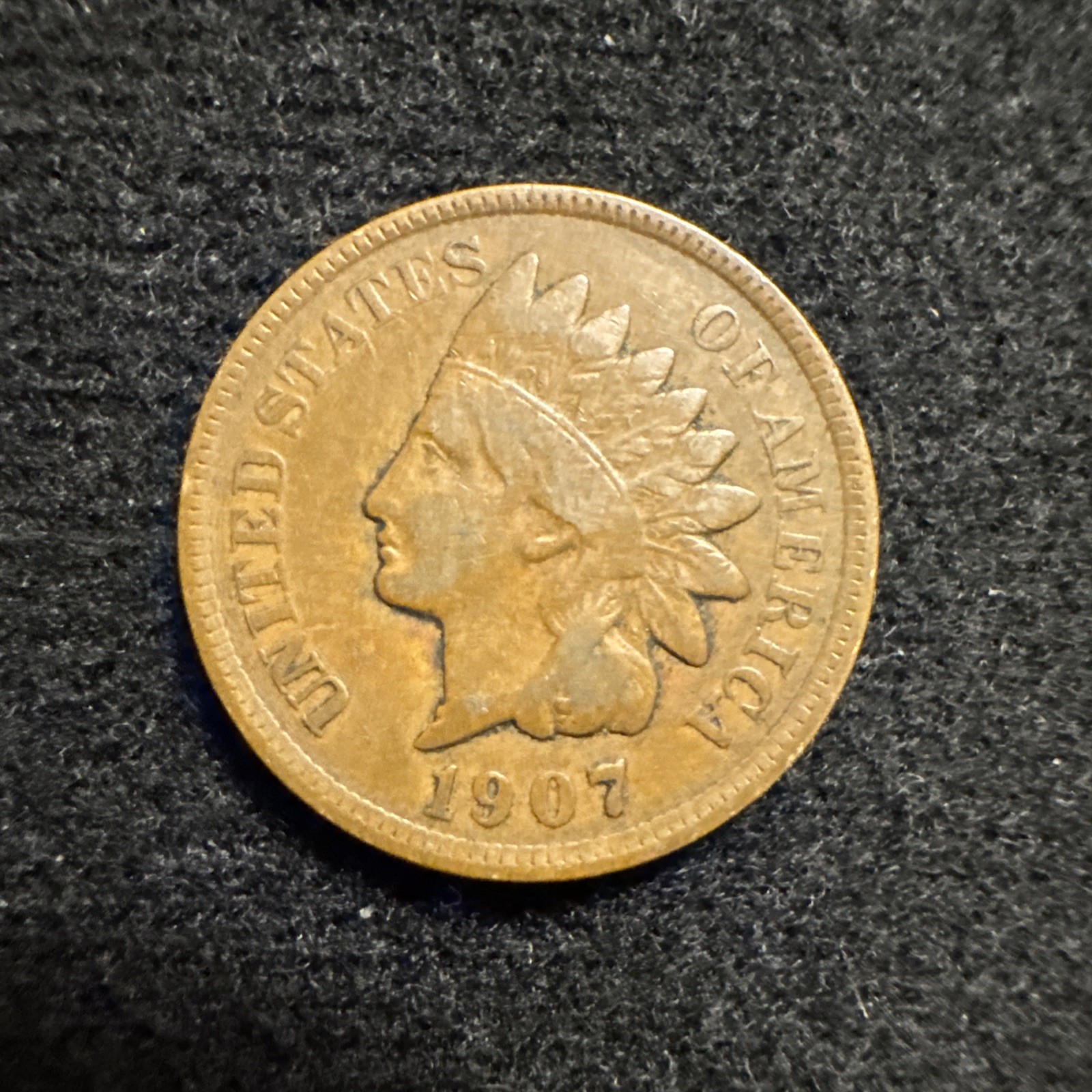 1907 Indian Head Penny - Fine