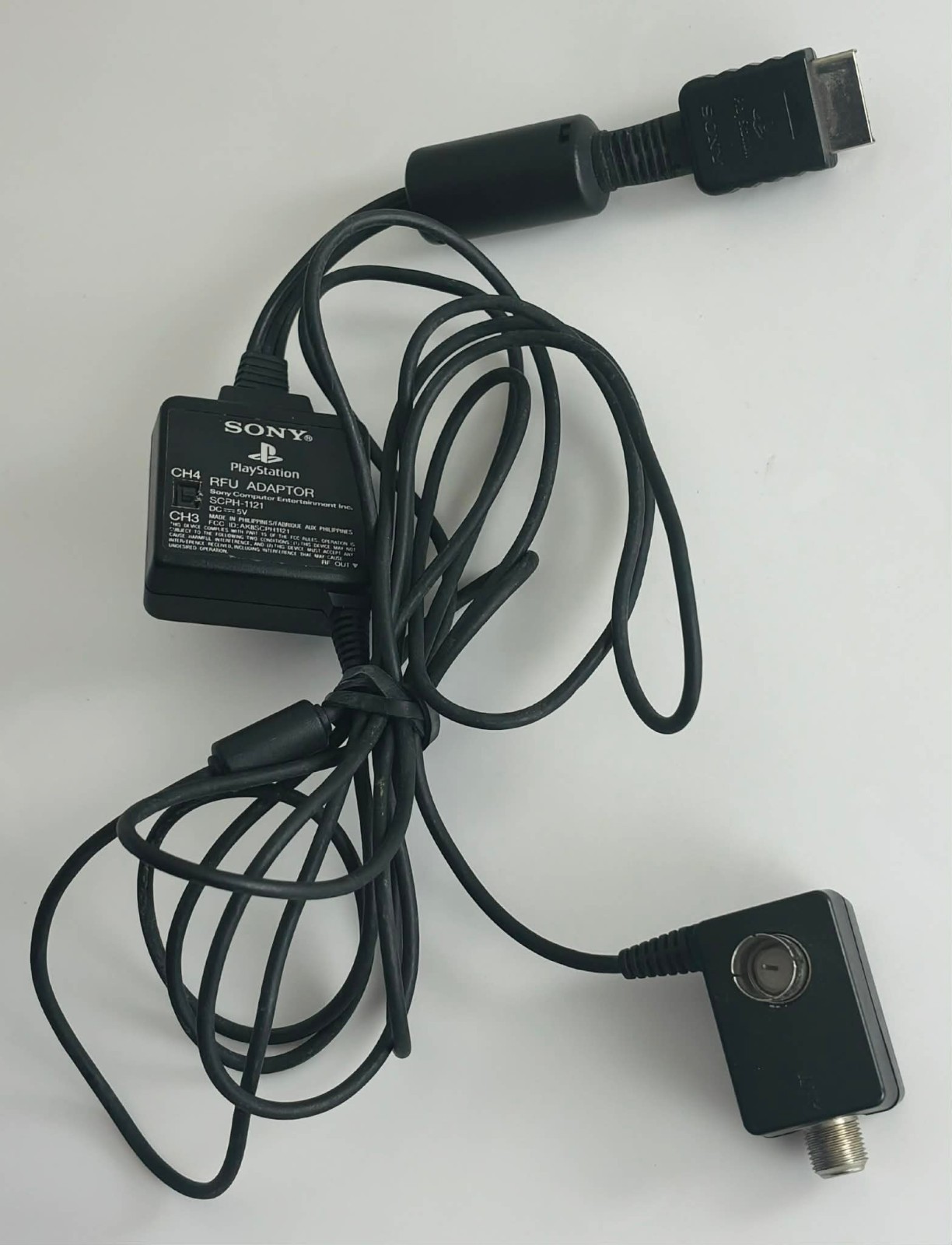 Sony Playstation 1 / 2 Authentic RFU Adapter Coaxial Cable OEM SCPH-1121
