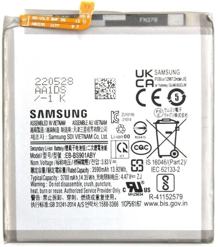 New OEM Original Samsung Galaxy S22 5G S901 EB-BS901ABY Genuine Battery 3700mAh