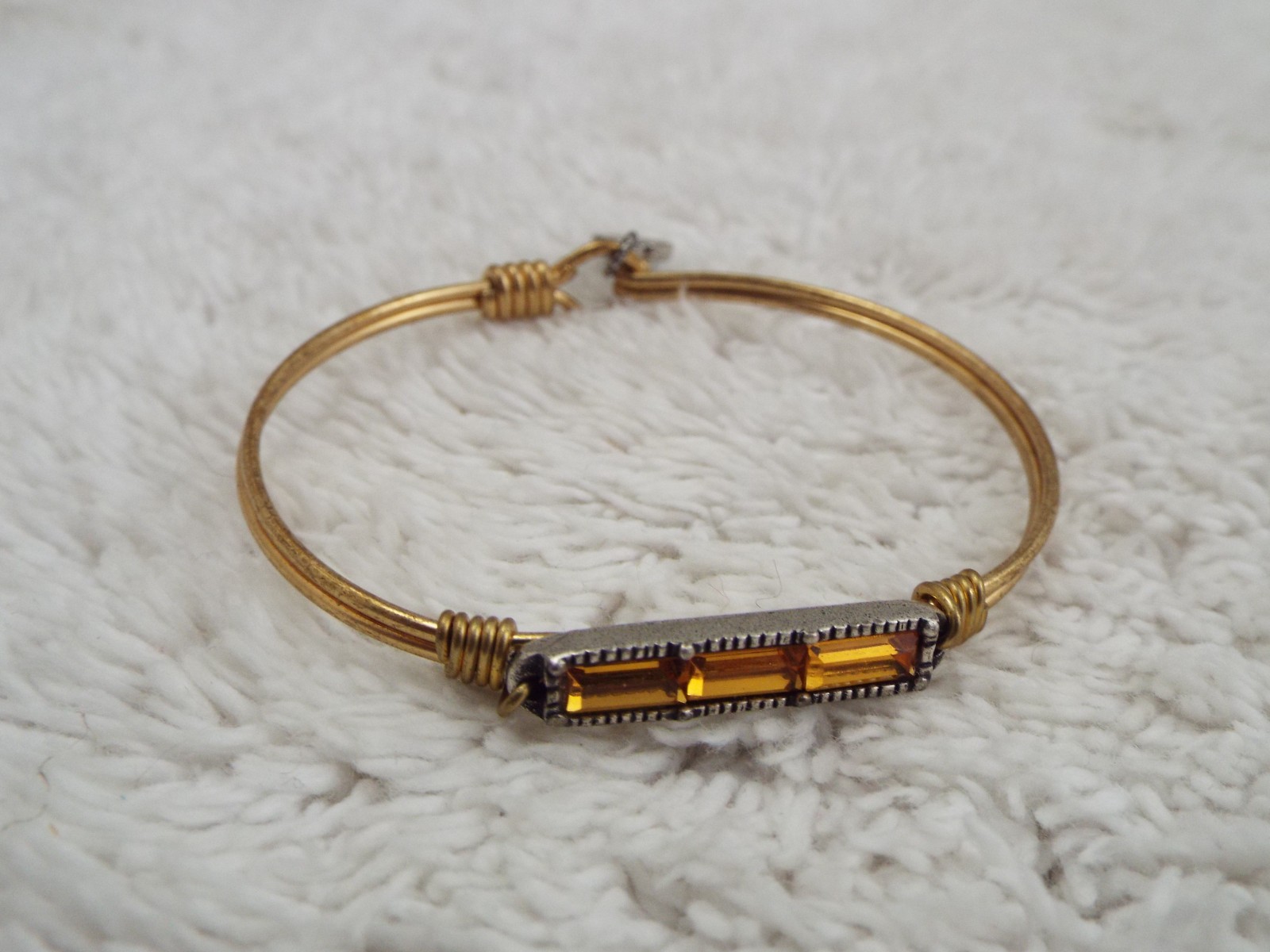 LUCA & DANNI Goldtone Gold Rhinestone Bracelet (F10)