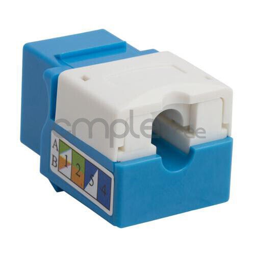 Cat6 Punch Down Keystone Jack RJ45 CAT6 Blue Lot of 50 NEW