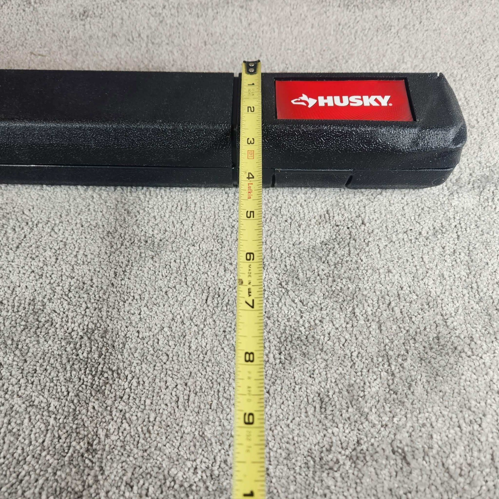 Husky Torque Wrench Silver 1/2 Inch Drive Click Style Tool 18in Case 564394