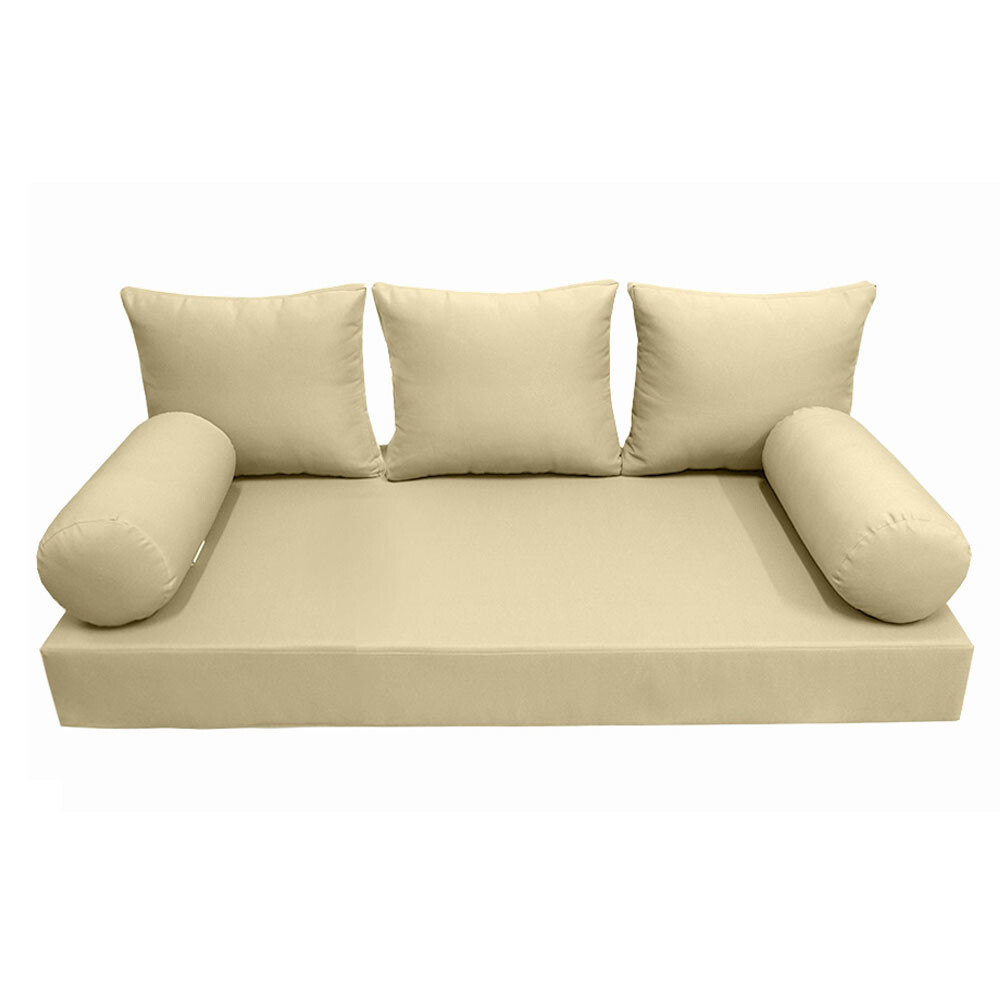 *COVER ONLY*-Style 3 Daybed Mattress Bolster Pillow Covers Knife Edge Full-AD103