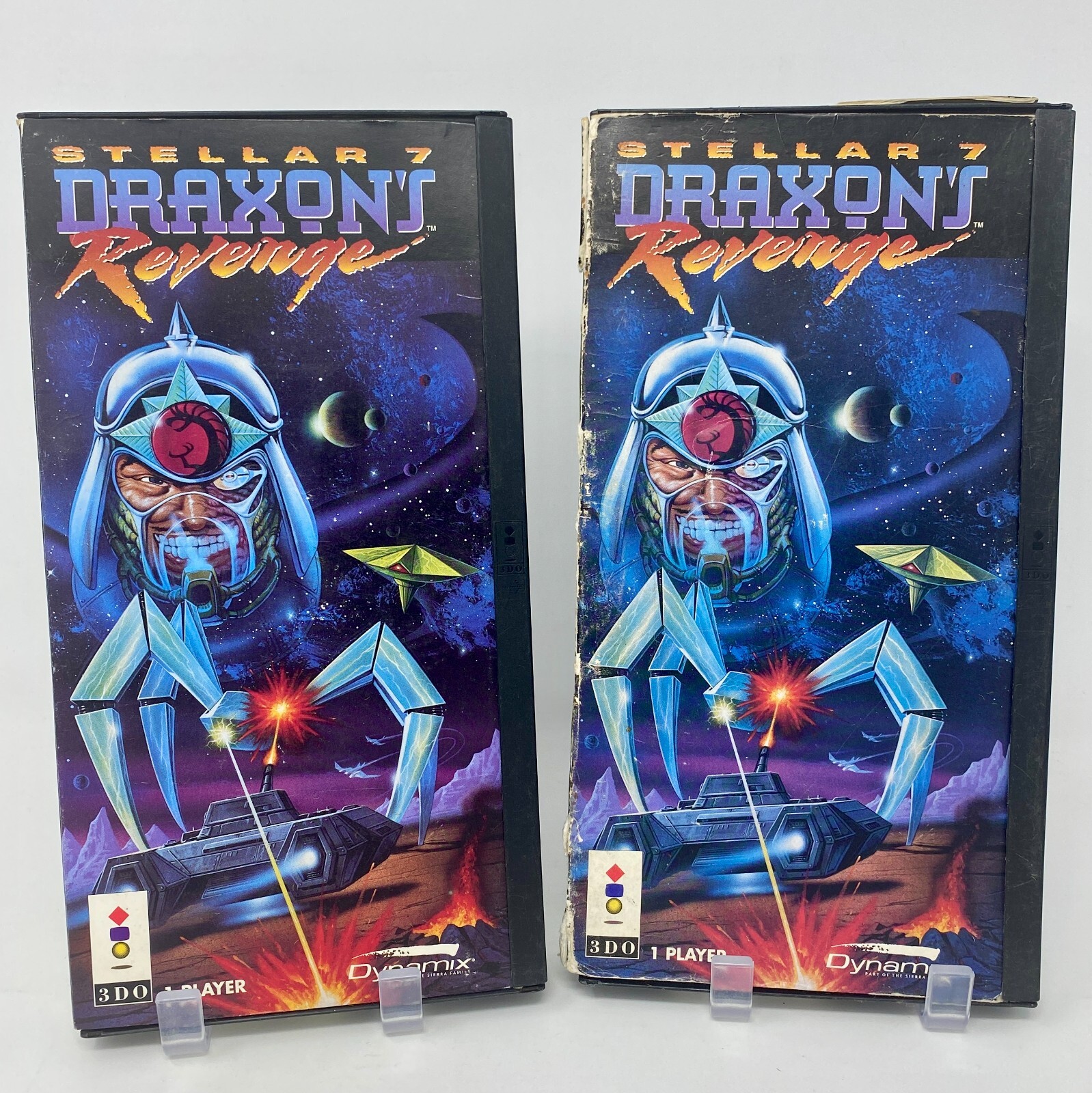 2x Stellar 7: Draxon's Revenge (3DO, 1993) Long Boxes/Manual - Game Not Included
