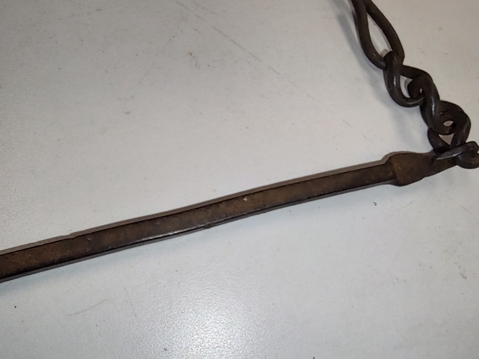 Blacksmith ladel with hand crafted chain 1800's ?