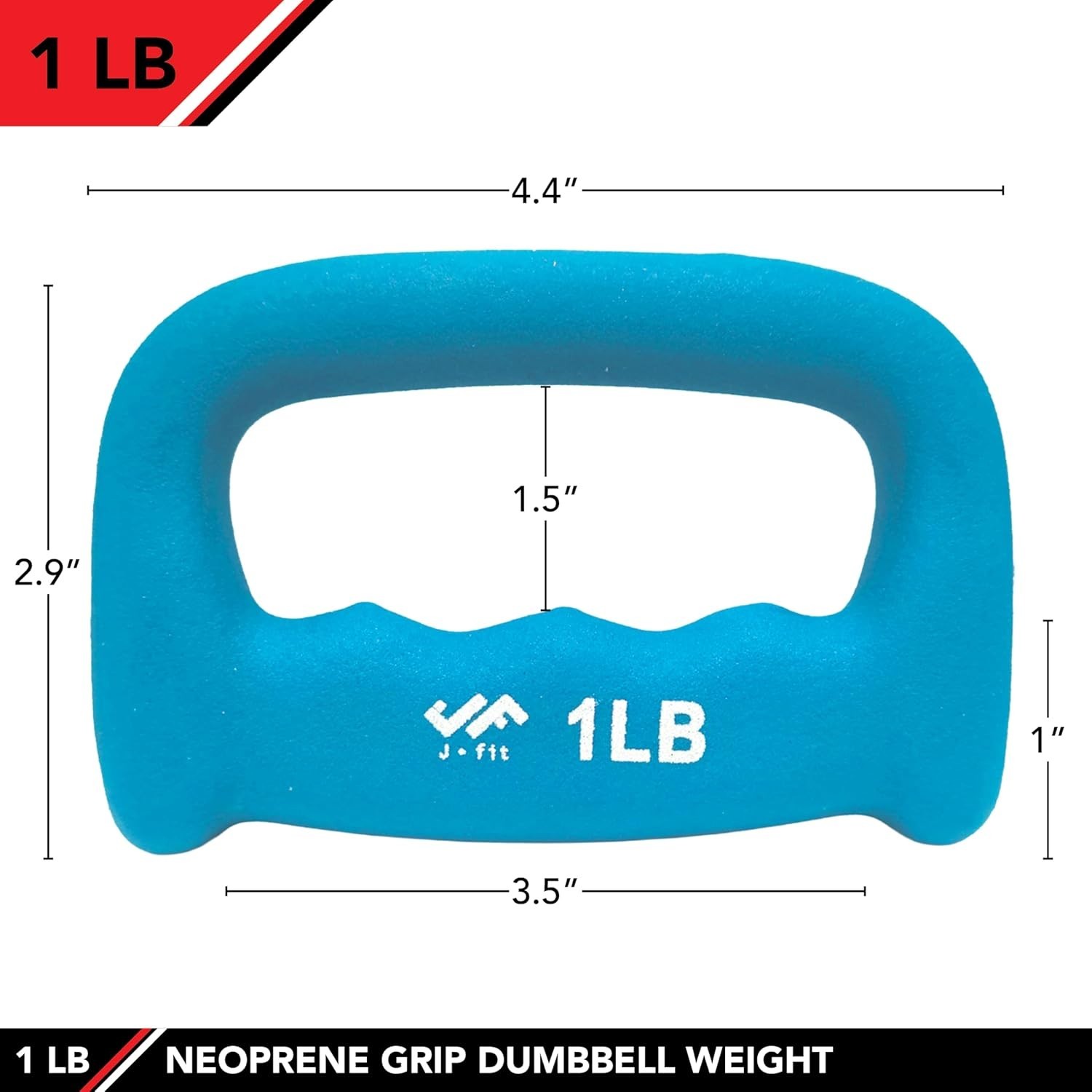 Neoprene Dumbbells 1LB-5LB - Durable, Ergonomic Design for Workouts