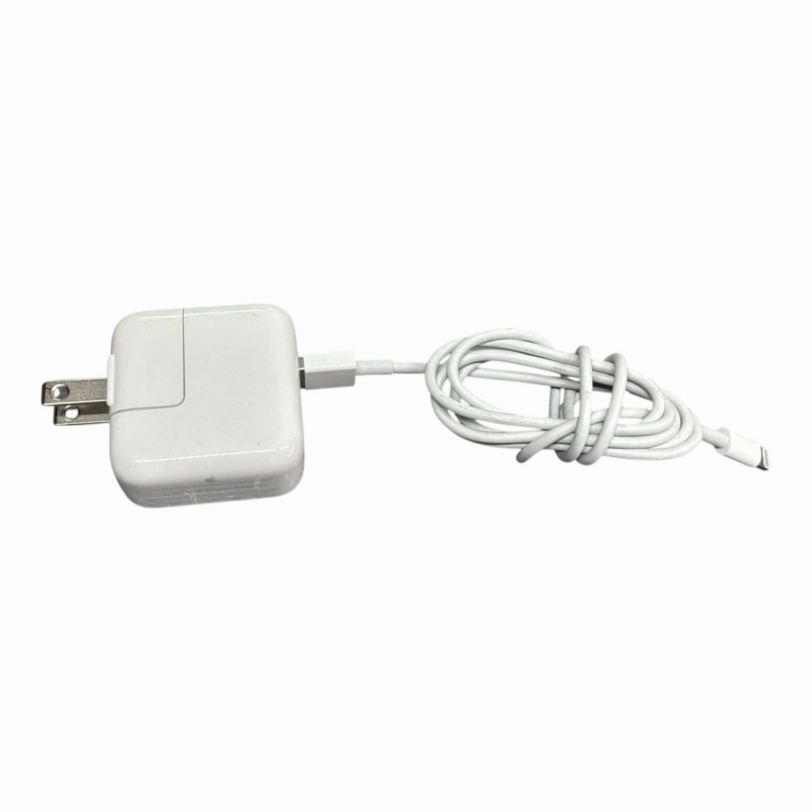 Apple 12W Single USB Wall Charger Power Adapter + Cable (MD836LL/A - A1401)