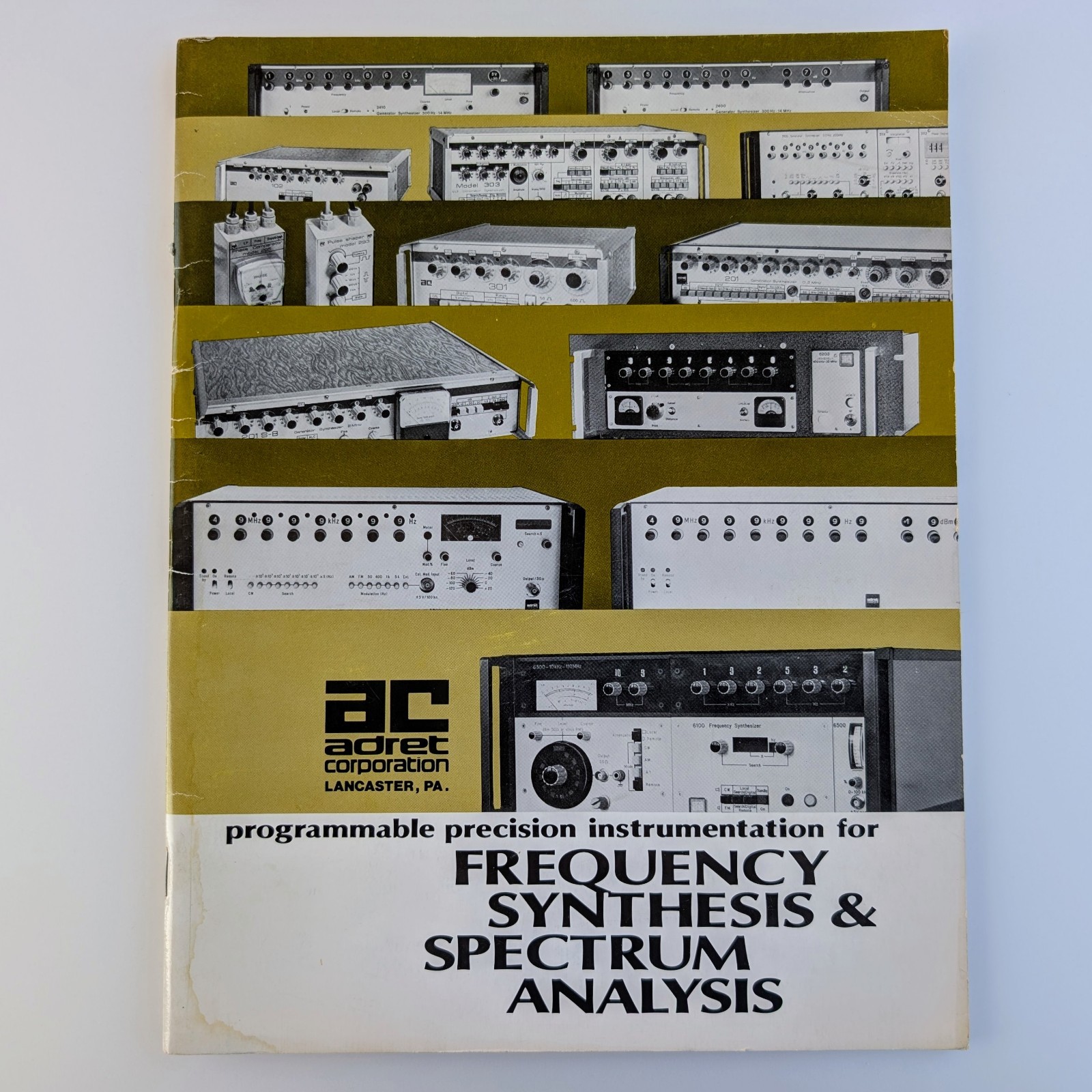 Adret Corporation 1975 Frequency Synthesis & Spectrum Analysis Catalog Brochure