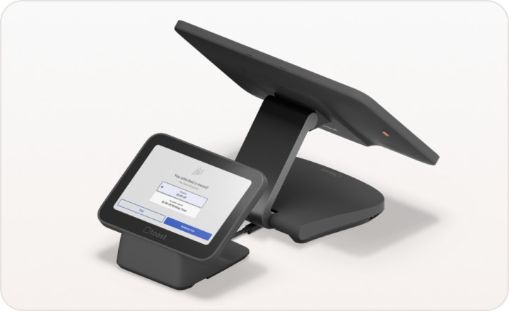 15" Toast Flex 3 POS Terminal & Guest Display Data Processing System -MPN: TT300