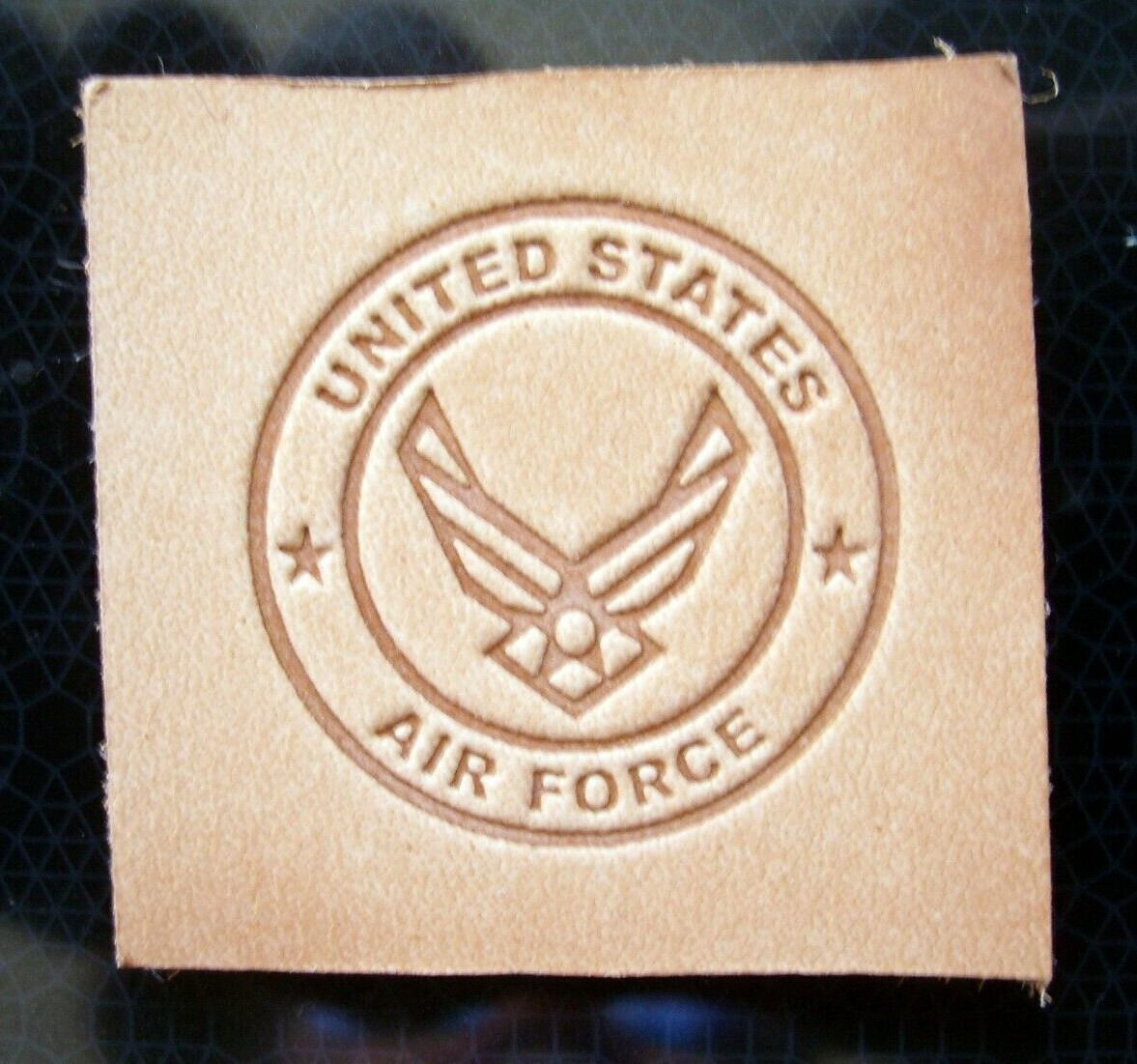 Air Force Leather Embossing / Clicker Stamp, Delrin / Acetal, NEW #124