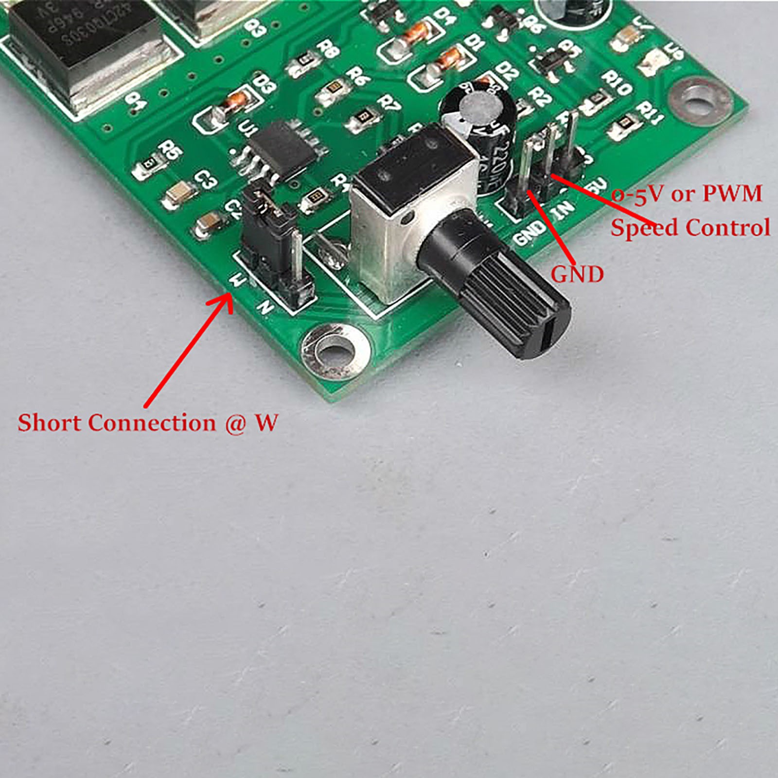 DC 5-18V 12A PWM Motor Speed Controller Board Module Adjustment Potentiometer E