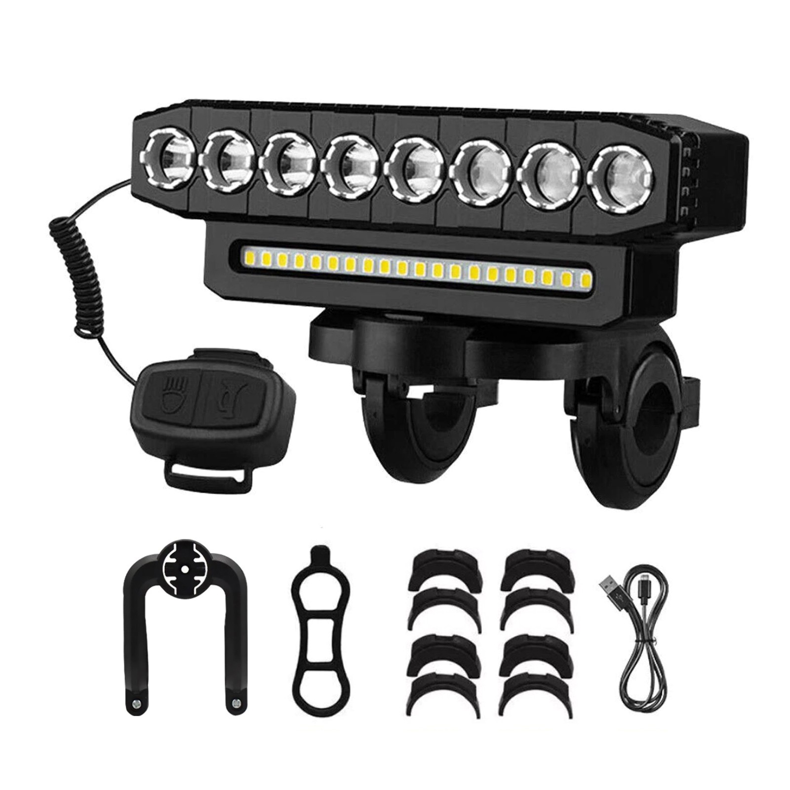 8*LED+20*SMD Lamp Core Bicycle Front Headlight Super Bright LED Bike Light