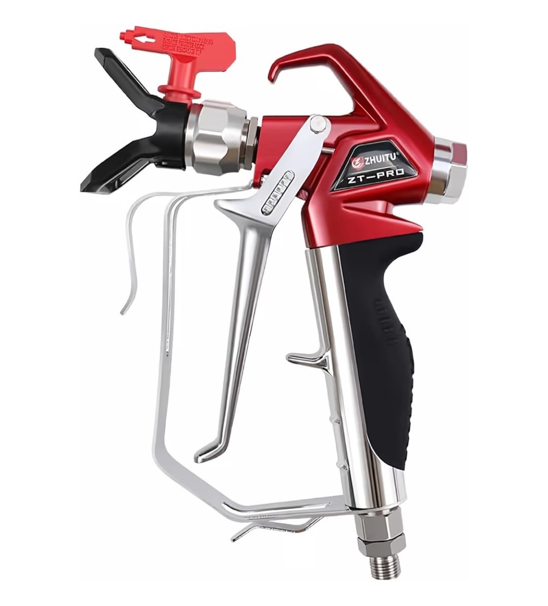 Airless Paint Spray Gun High Pressure 4000 PSI with Reversible 517 Nozzle Tip...