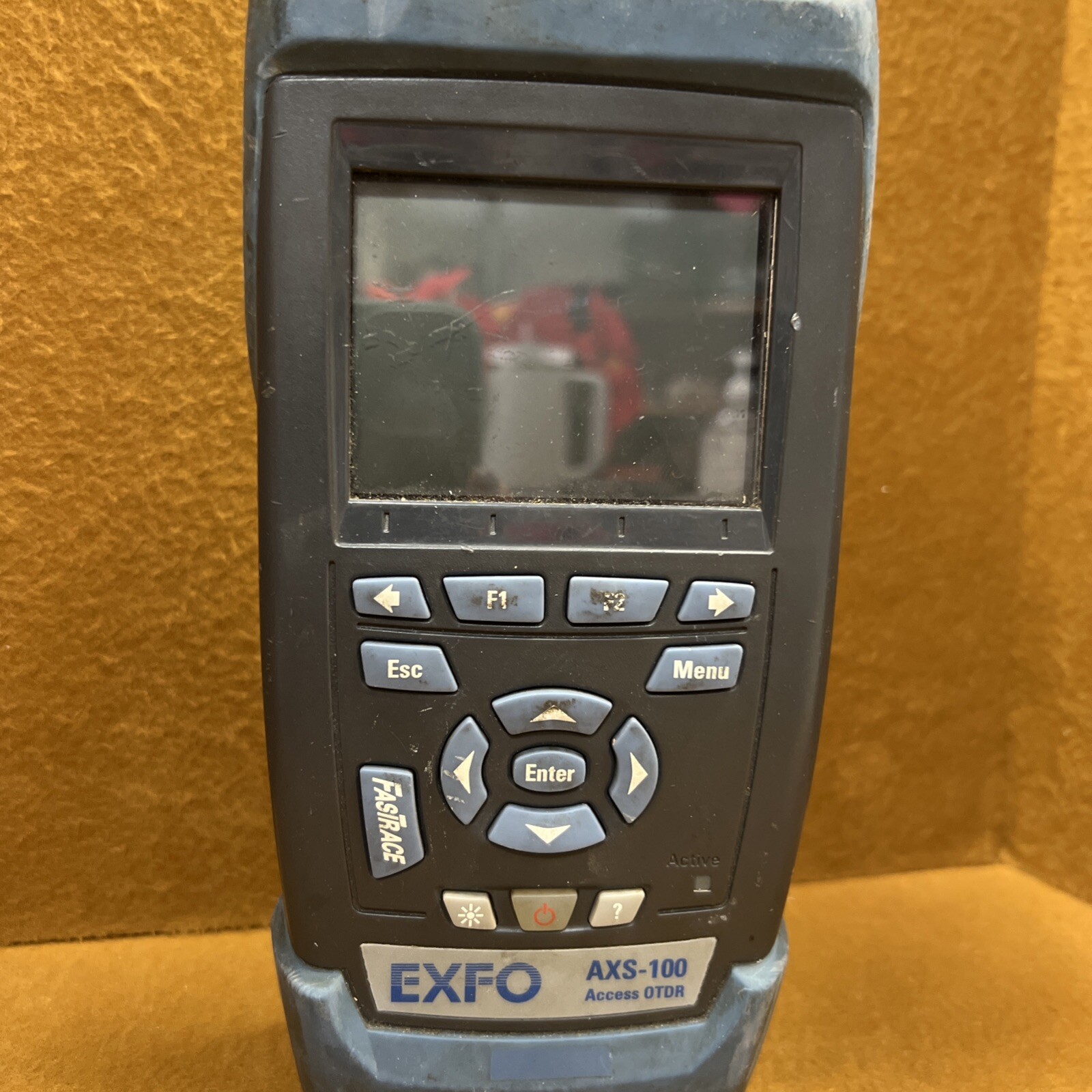EXFO OTDR AXS-100- Access OTDR Back Piece To Cover Batteries Is Missing.