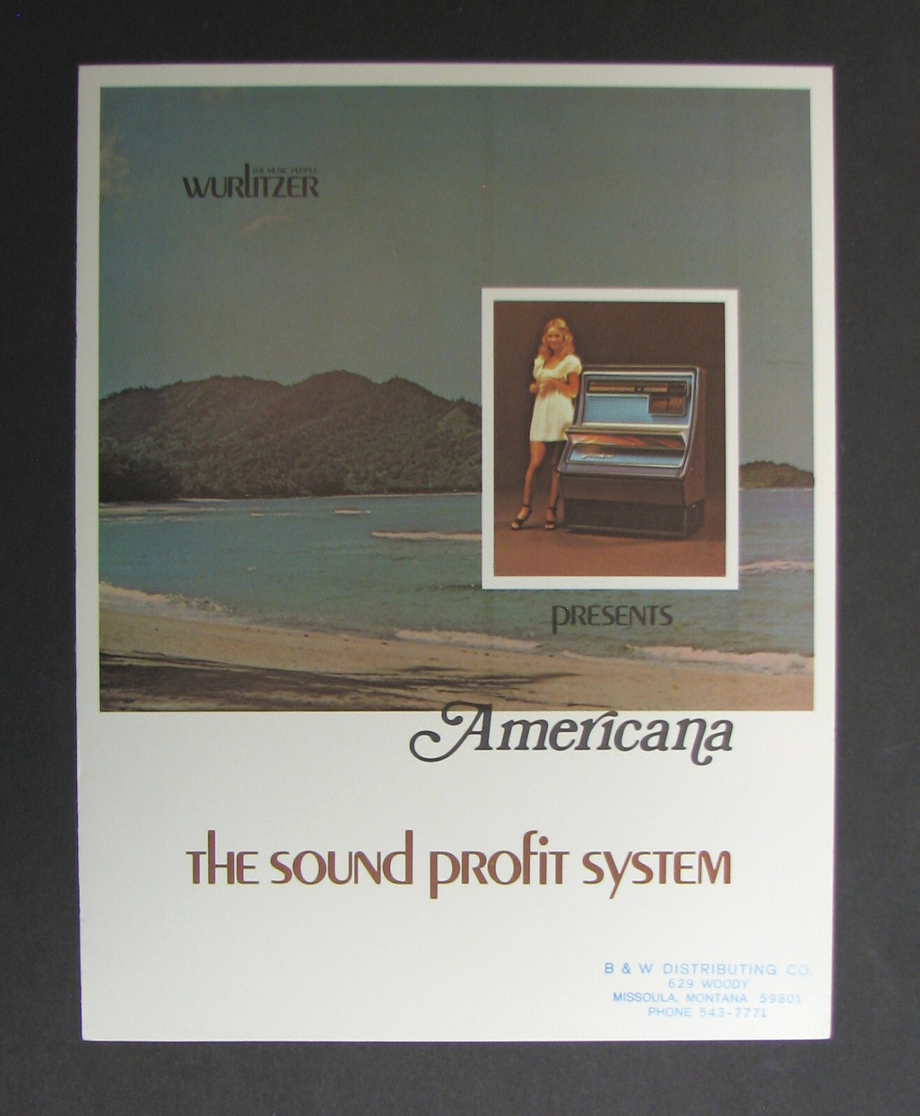 Wurlitzer, the Music People, Presents Americana - Original Advertising Brochure