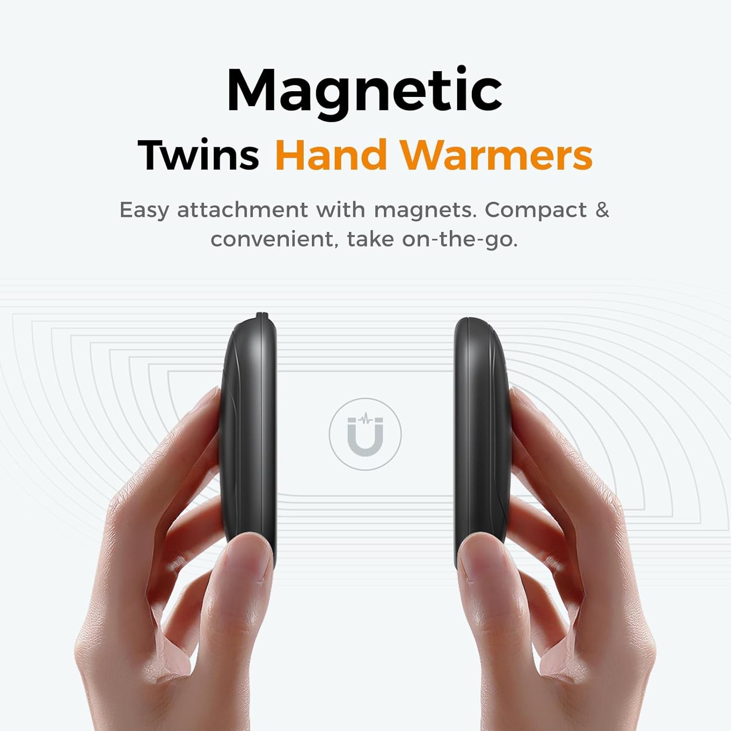 OCOOPA UT3 Lite Magnetic Rechargeable Hand Warmers 2-Pack 3-Heat Settings