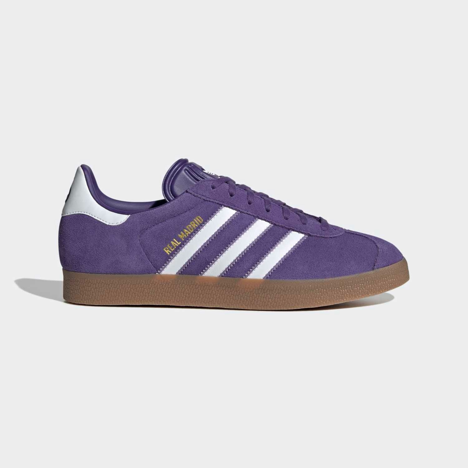 Adidas x Real Madrid Gazelle Terrace Icons Purple Gum Rare New Men Shoes JS3041