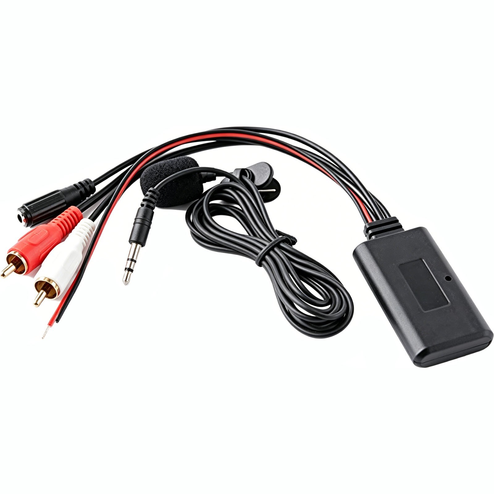 1SET Car 12V Aux Bluetooth 5.0 Adapter Module Music Receiver Car Kit 2 RCA Input