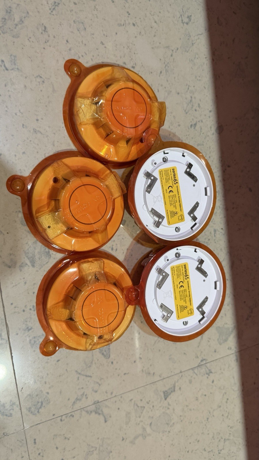 Apollo Series 65 55000-216 APO Lonisation smoke Detector with Base Lot Of 5 No.