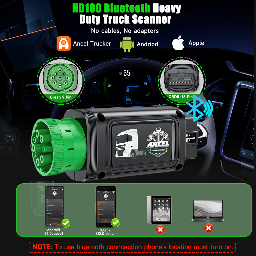 for Cummins CAT Engines DPF Regen Tool Heavy Duty Truck Scanner OBD2 Code Reader