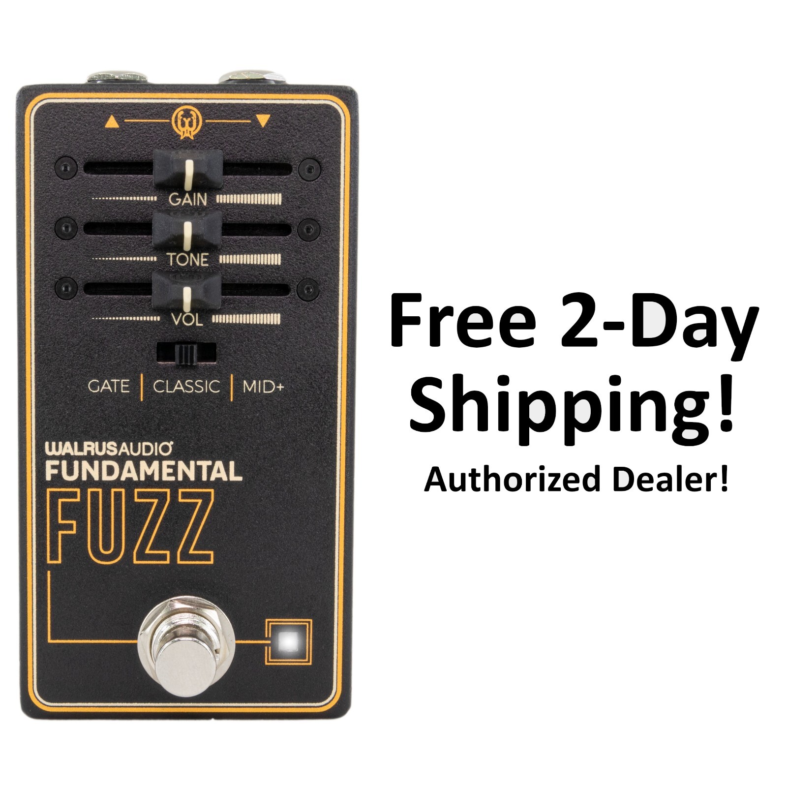 New Walrus Audio Fundamental Series Fuzz Guitar Effects Pedal