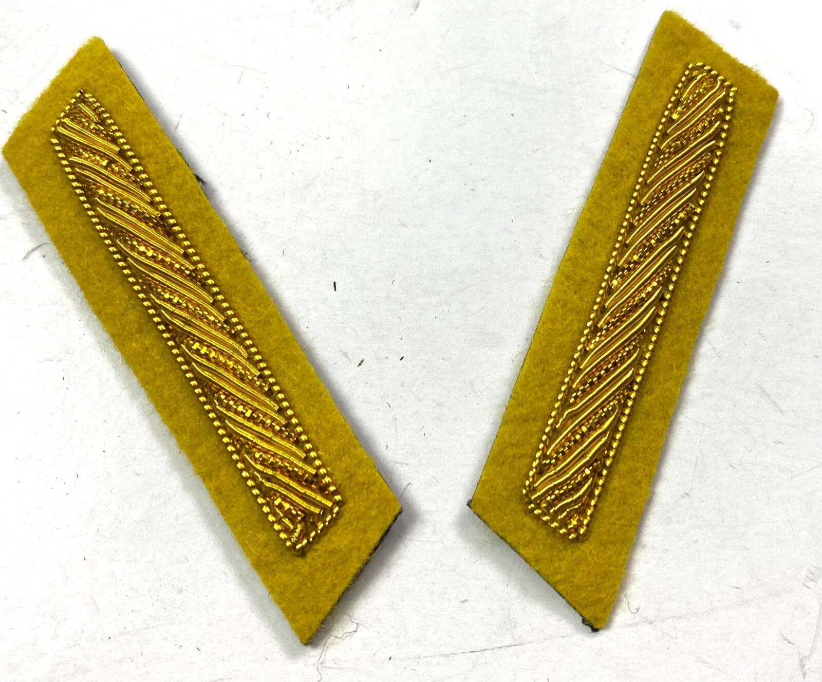 CIVIL WAR CSA CONFEDERATE 2ND LIEUTENANT JACKET COAT COLLAR INSIGNIA-CAVALRY