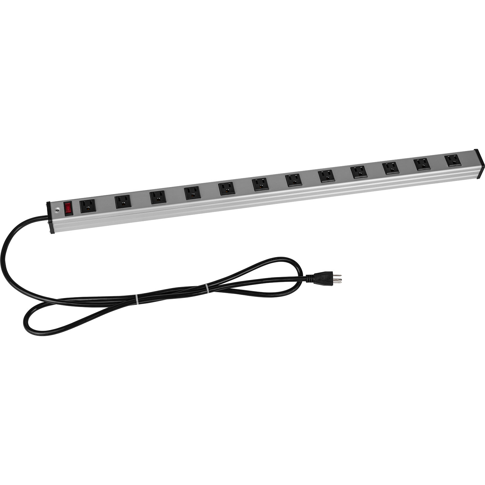 Commercial Grade 12 Outlet Surge Power Strip with Circuit Breaker/Switch 6 ft. C
