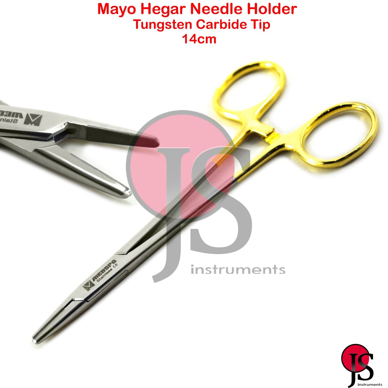 Dental Surgical Needle Holder Driver Suturing Forceps Plier Suture TC 14cm