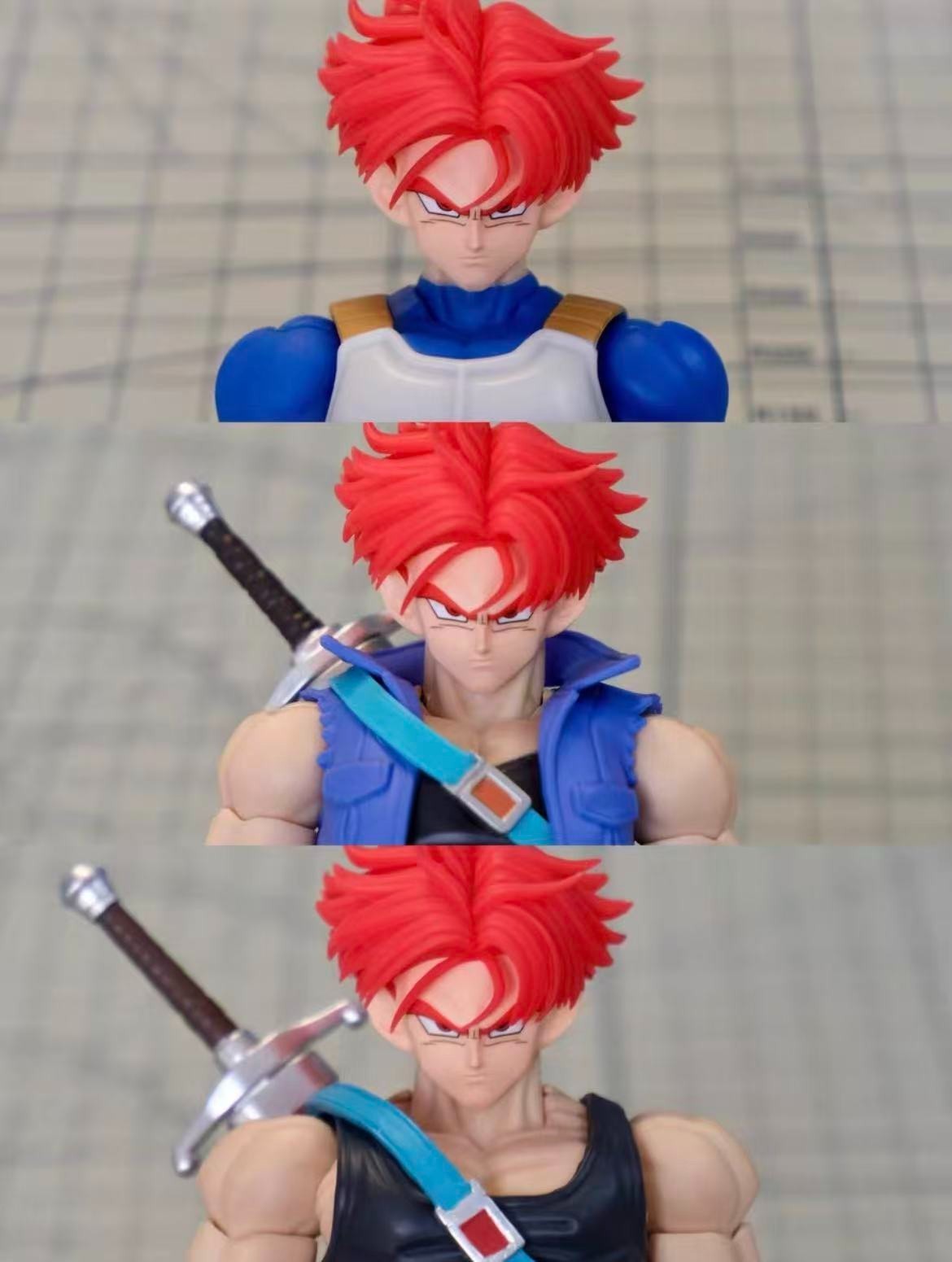 custom Trunks shf  1/12 Trunks red hair accessories Torankusu (No Figure)