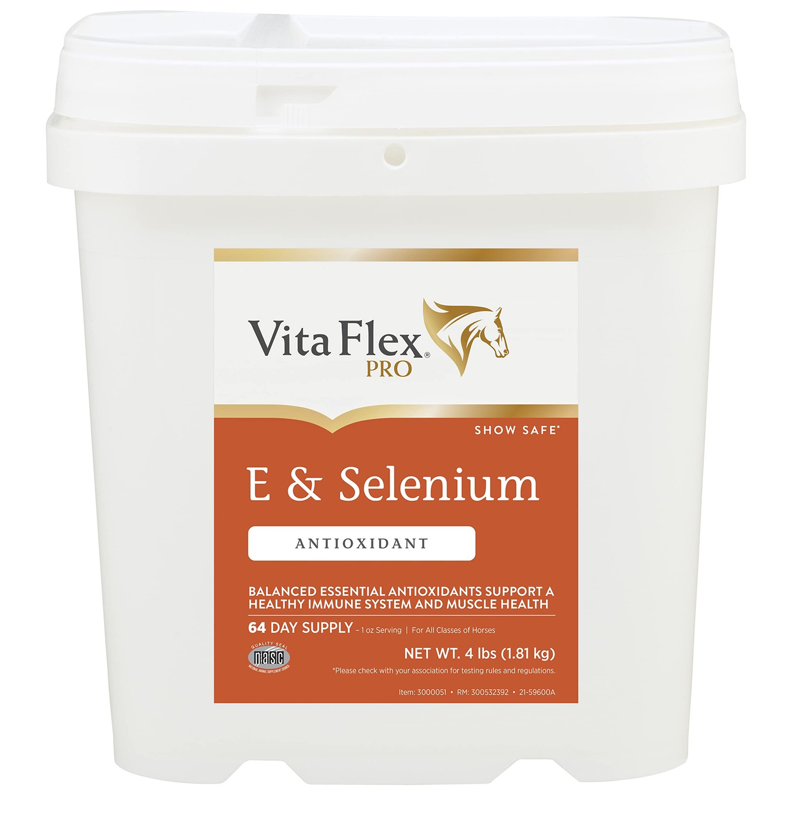 Pro E & Selenium Supplement, Vitamin E and Selenium Powder for Horses, Balanc...