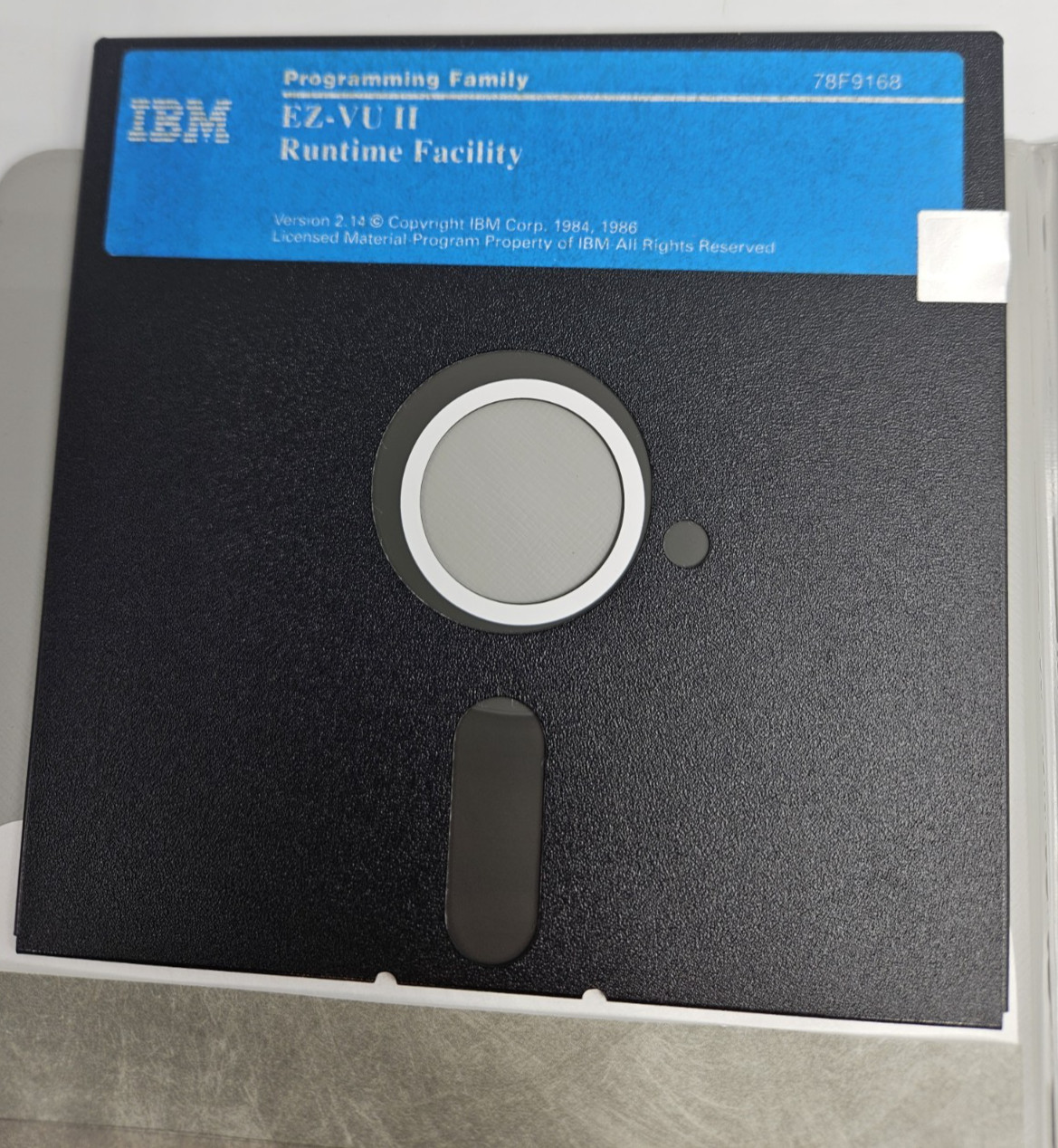 IBM EZ-VU II Runtime Facility Version 2.14 - 78F9168 - Very Good