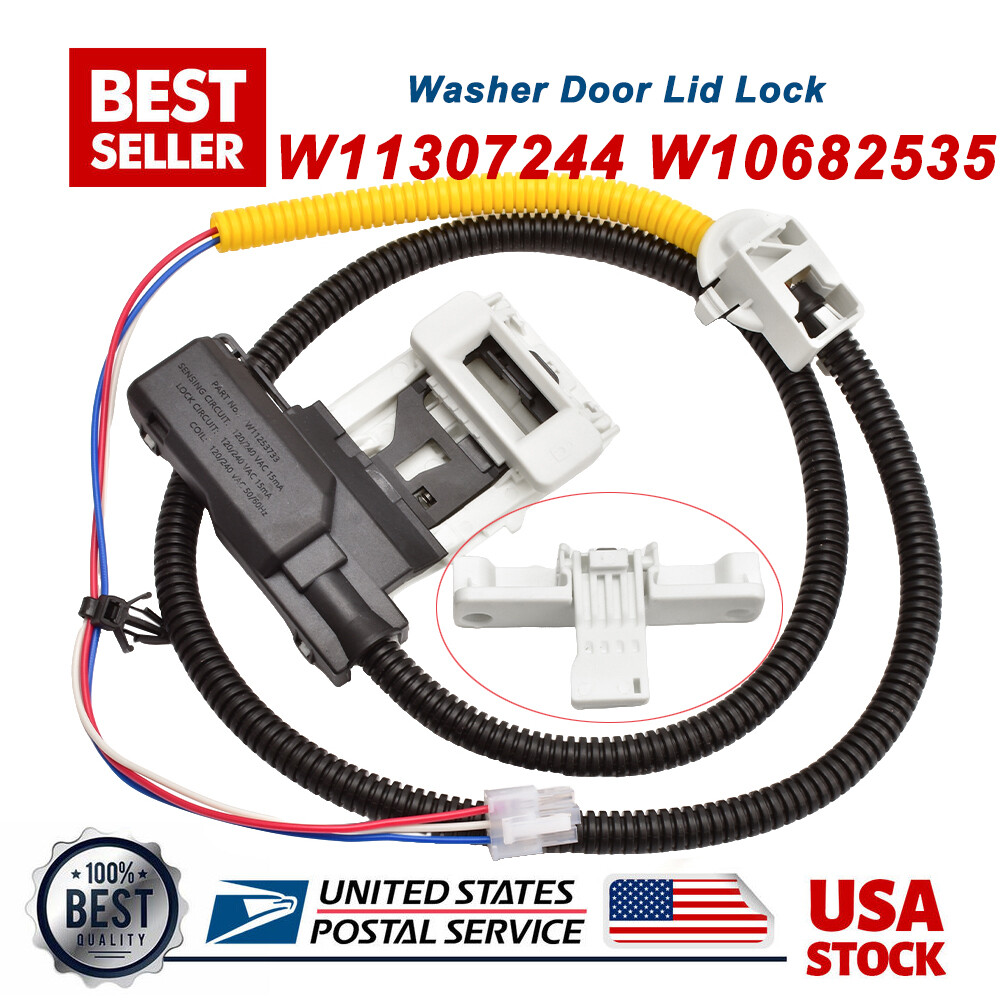 New Washer Door Lid Lock Fits Whirlpool Maytag Amana Washer W11307244 W10682535