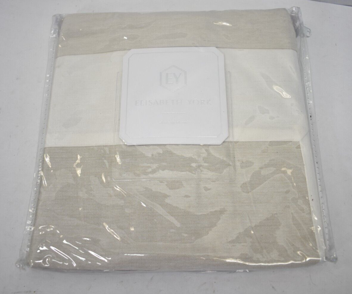 Carol & Frank Miren Standard Sham Bedding Beige/White Ivory Square Full/Queen
