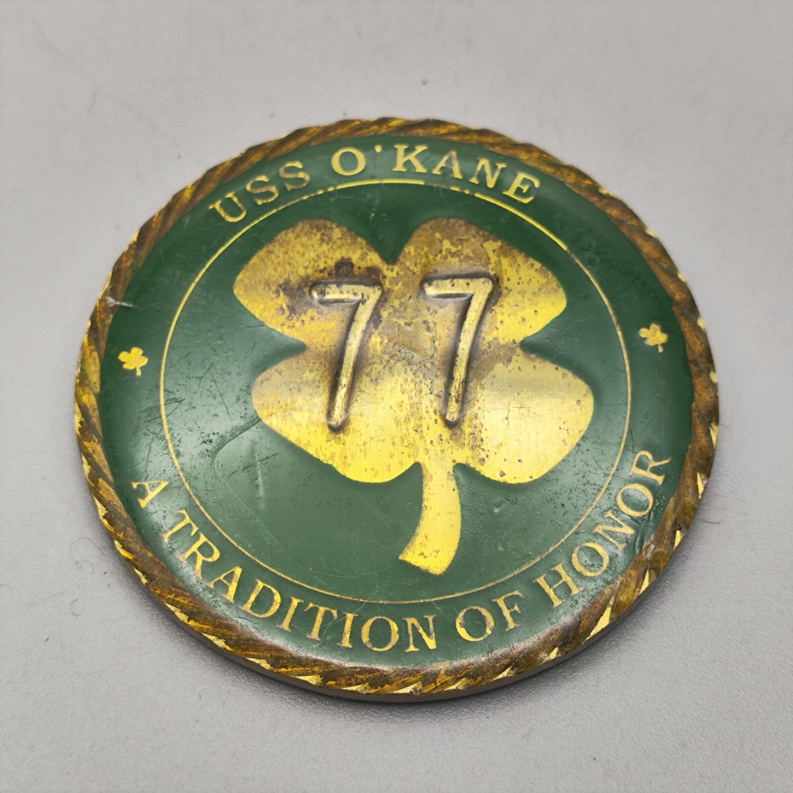 USS Okane Ddg77 a Tradition of Honor Challenge Coin#2