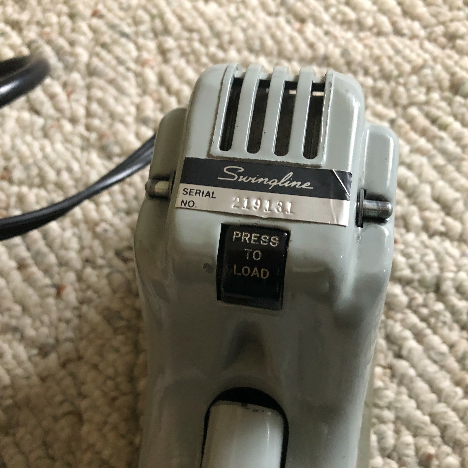 Swingline 66P Electric Stapler Pedal Action Tested Works AS IS Vintage Corded