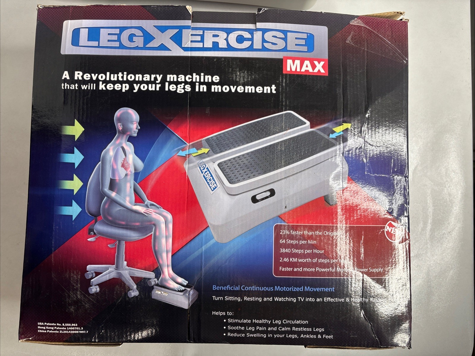 LegXercise Max LEGX-011 Motorized Leg Activator Exercise Machine TESTED Working