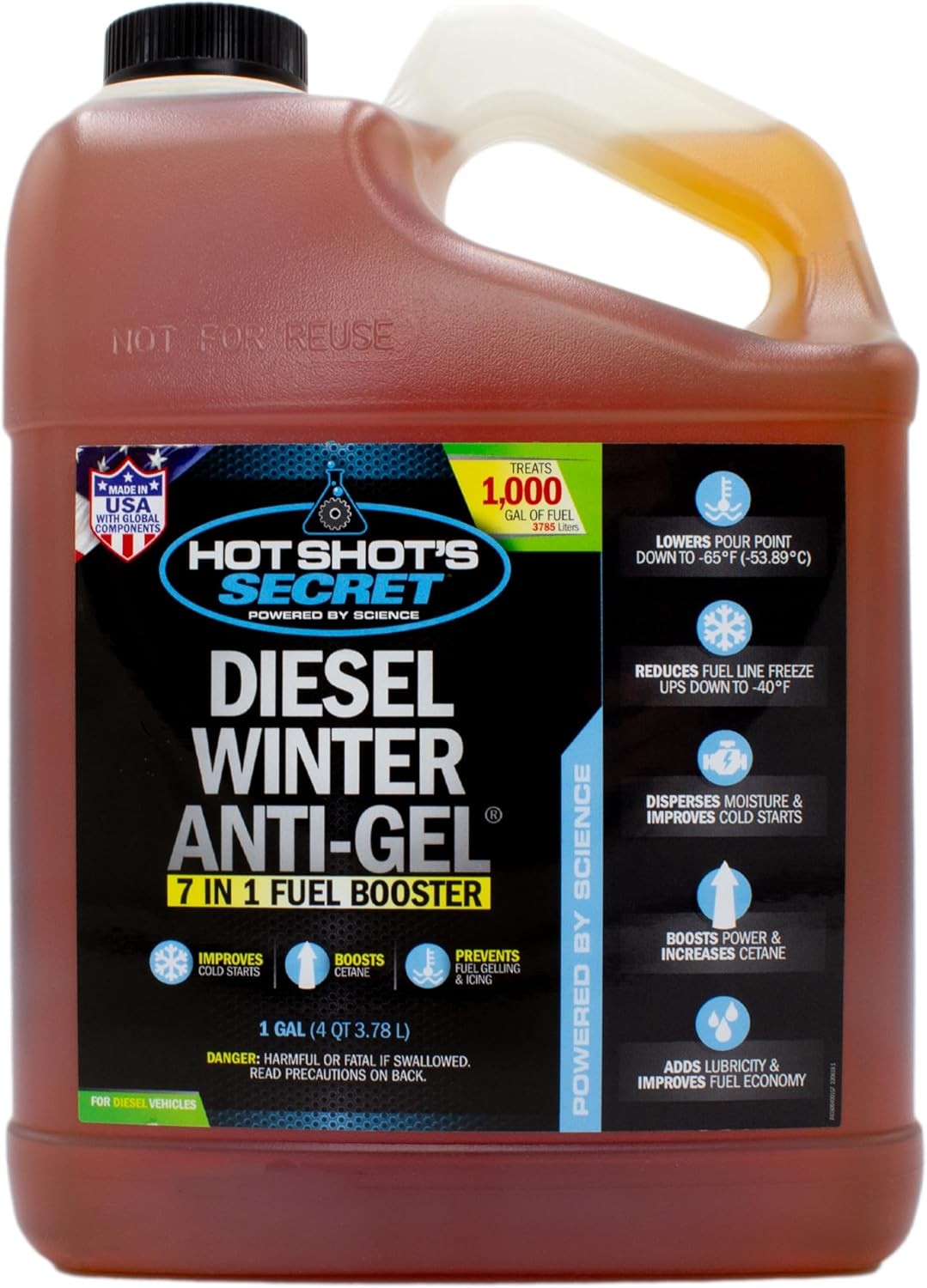 Hot Shot's Secret Diesel Additives Winter Anti-Gel Fuel Treatment 1 Gallon