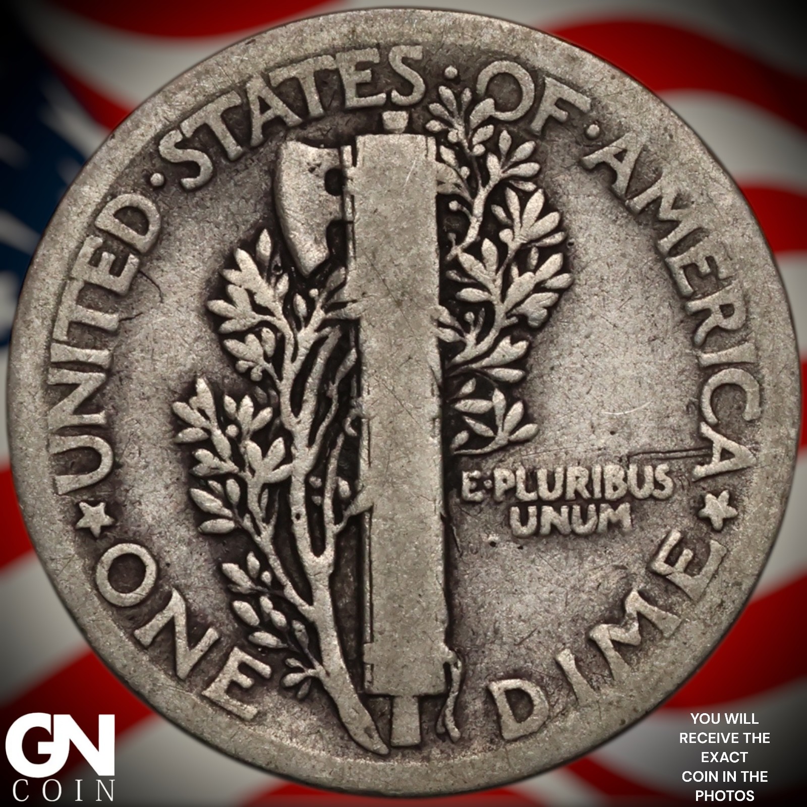 1921 P Mercury Dime A1296
