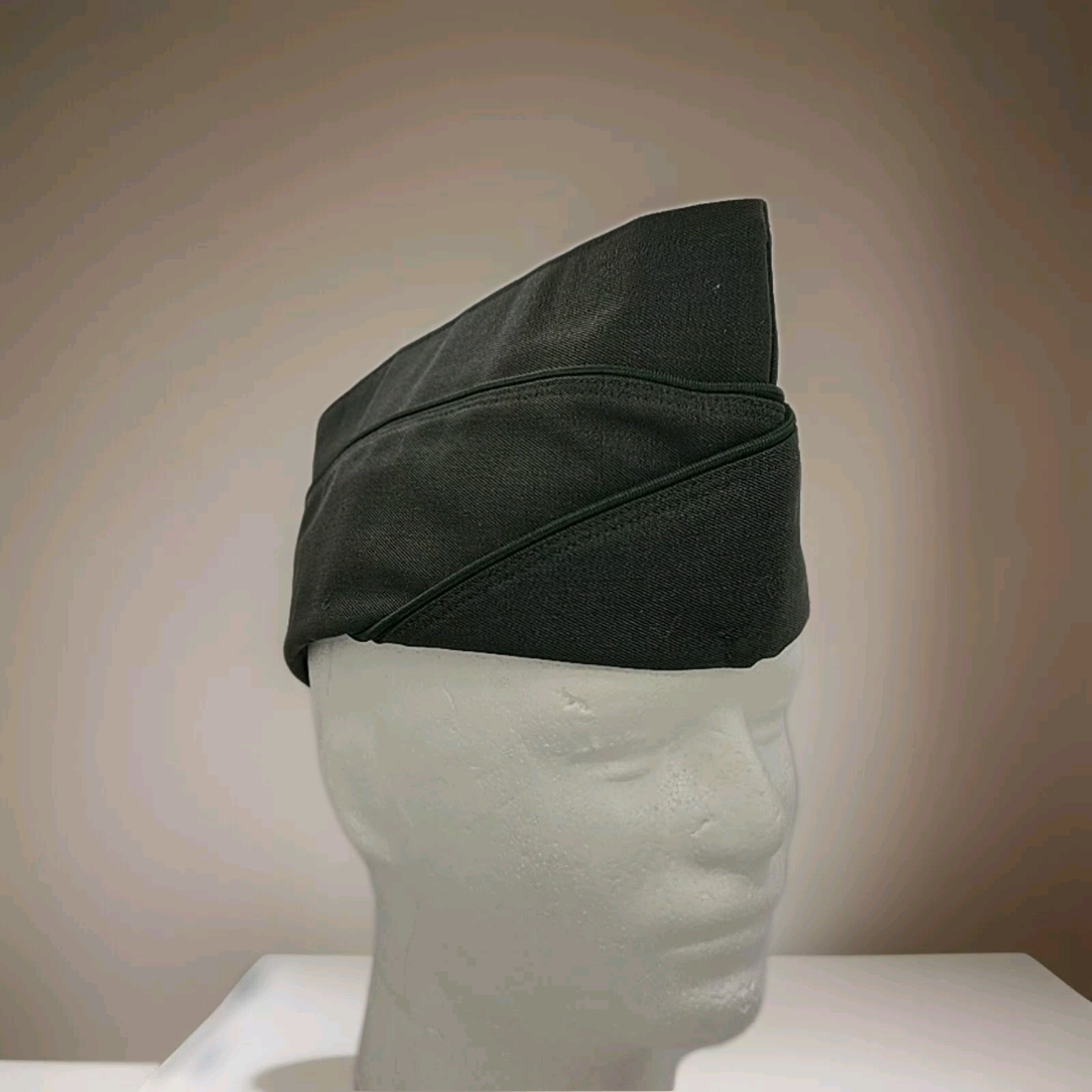 Vtg. US AG 344 Garrison Dress Green Uniform Hat 7 1/4 w/ Excellence in Missilery