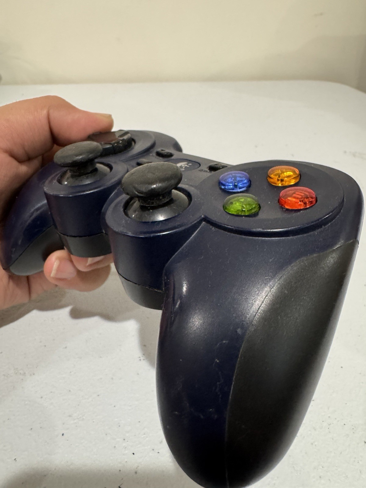 Logitech GamePad F310 Blue Wired Corded USB PC Video Game Controller Tested
