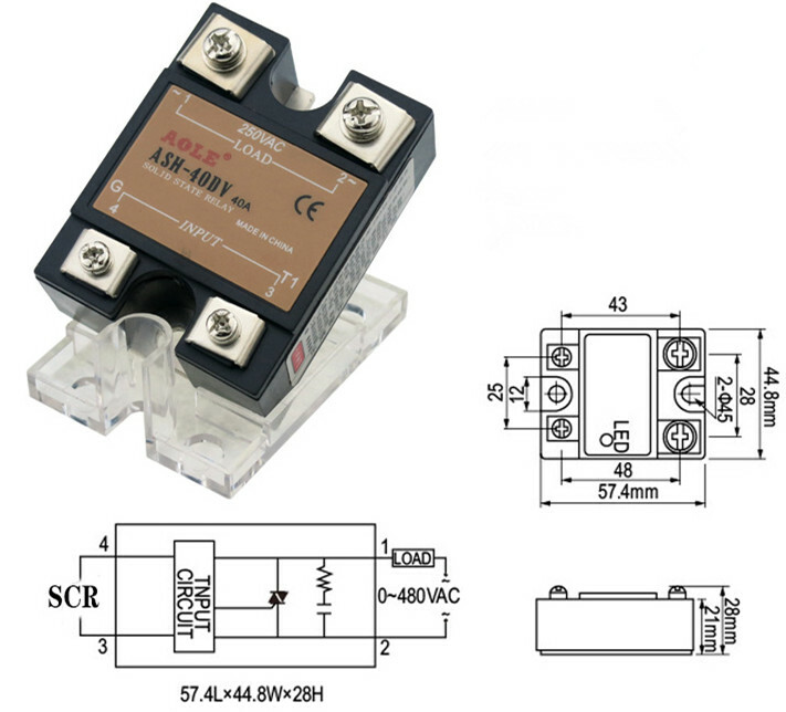 Single-phase solid state relay ASH-40DV Blister pressure regulating SSR-25DV