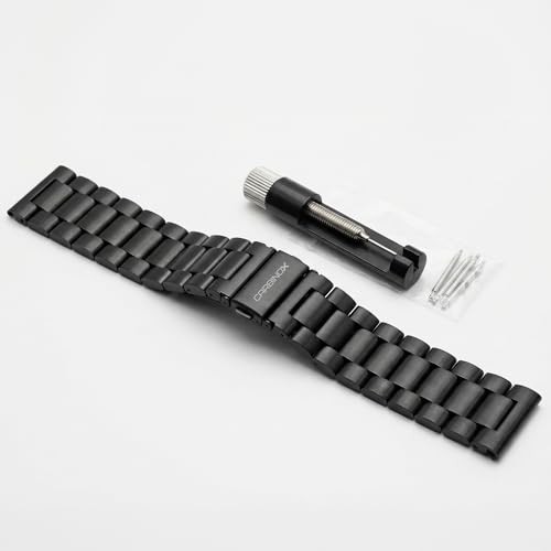 Band Durable 22mm Compatible Smartwatches Adjustable, Secure Stainless Steel