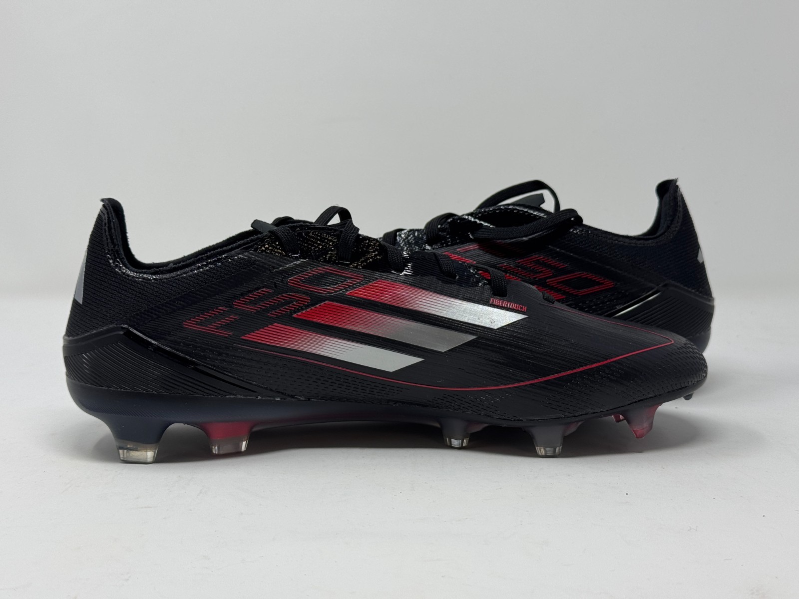 adidas F50 Pro Firm Ground Soccer Cleats Mens Black Sneakers Athletic Shoes IE12