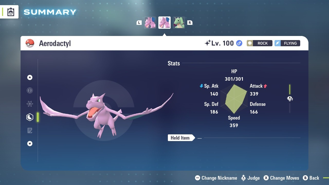 Aerodactyl Shiny 6IVs Battle Ready - Legends ZA