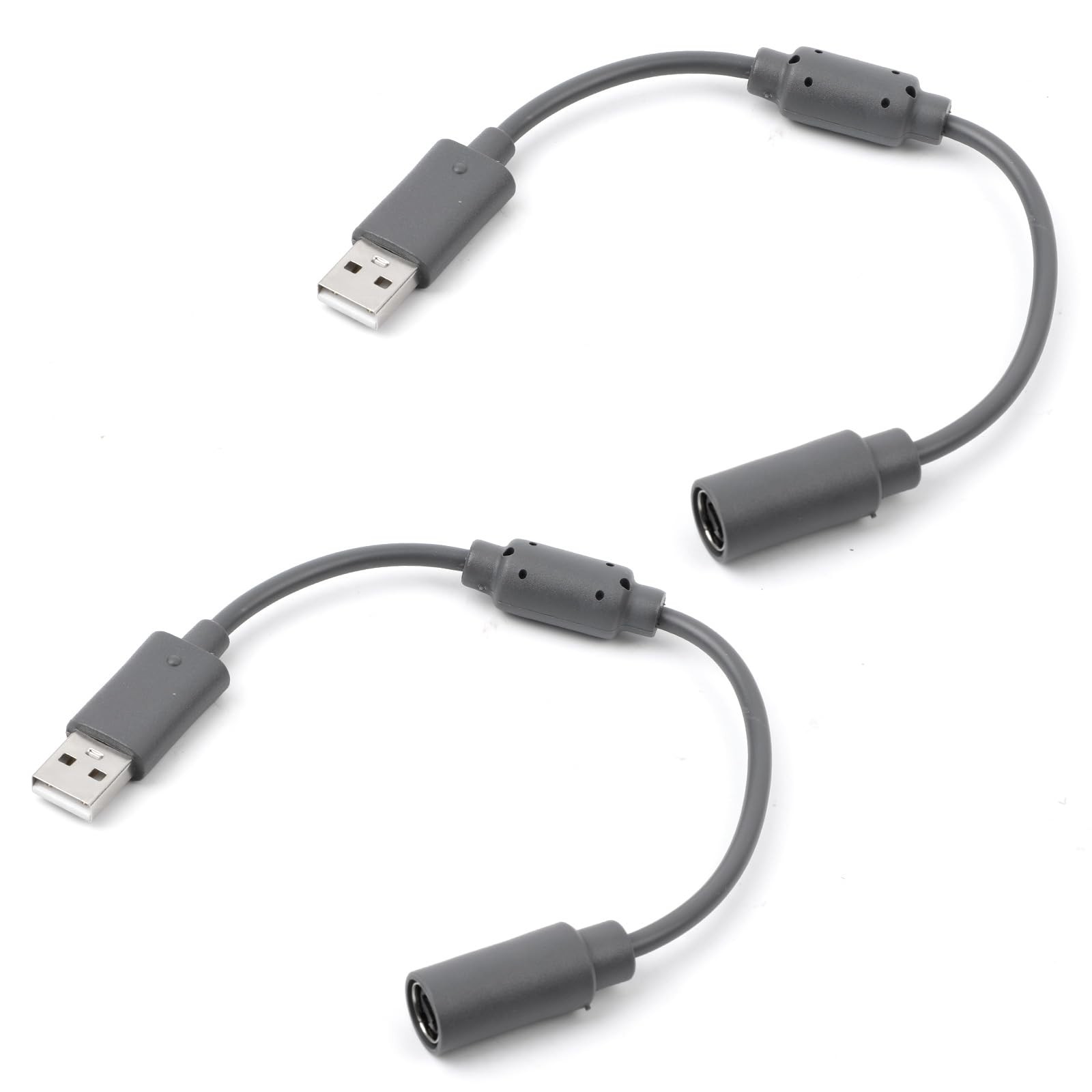 2pcs USB Breakaway Cable Replacement for Logitech G920 Thrustmaster Gray