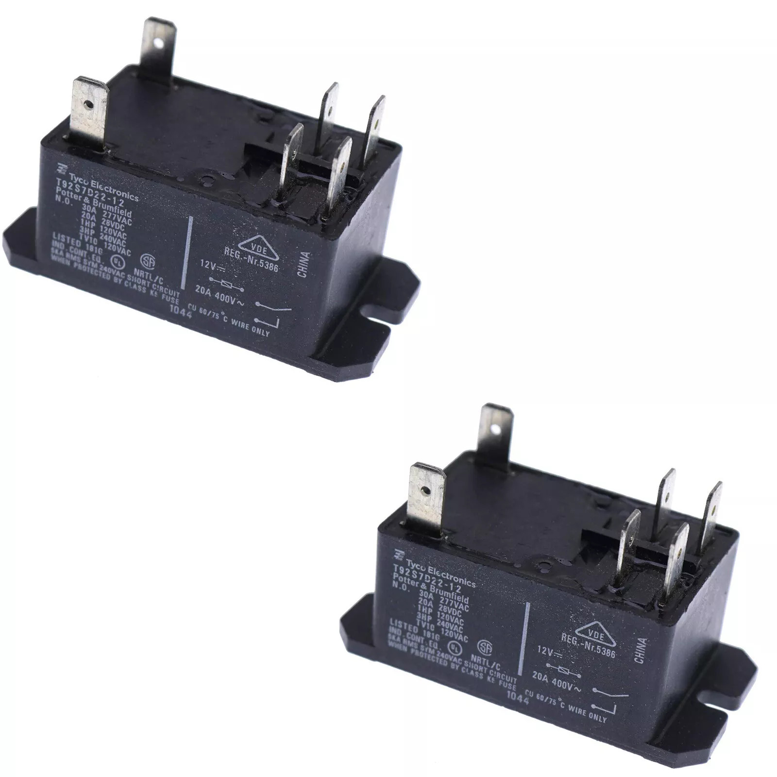 T92S7D22-12 / T92P7D22-12 Power Relay forTE, Potter & Brumfield - 2 PACK - NEW