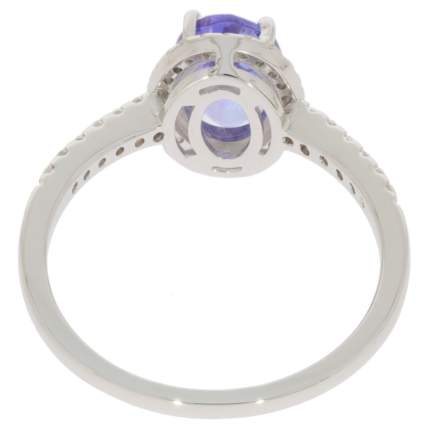 Sterling Silver Semi Mount Ring Setting Oval OV 8X6mm Topaz Solid