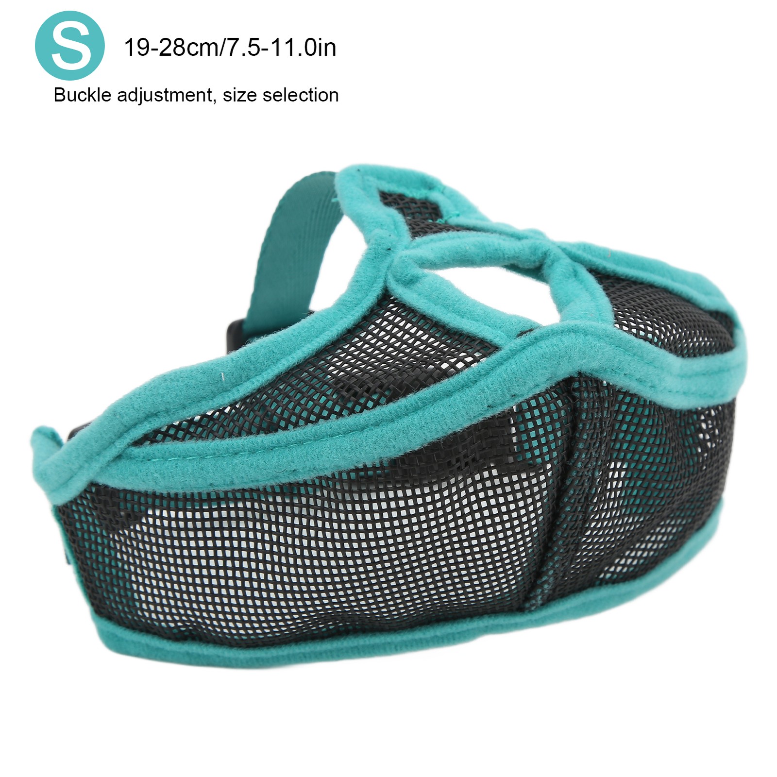 Short Snout Dog Muzzle Mesh Adjustable Breathable Anti Biting Bulldog